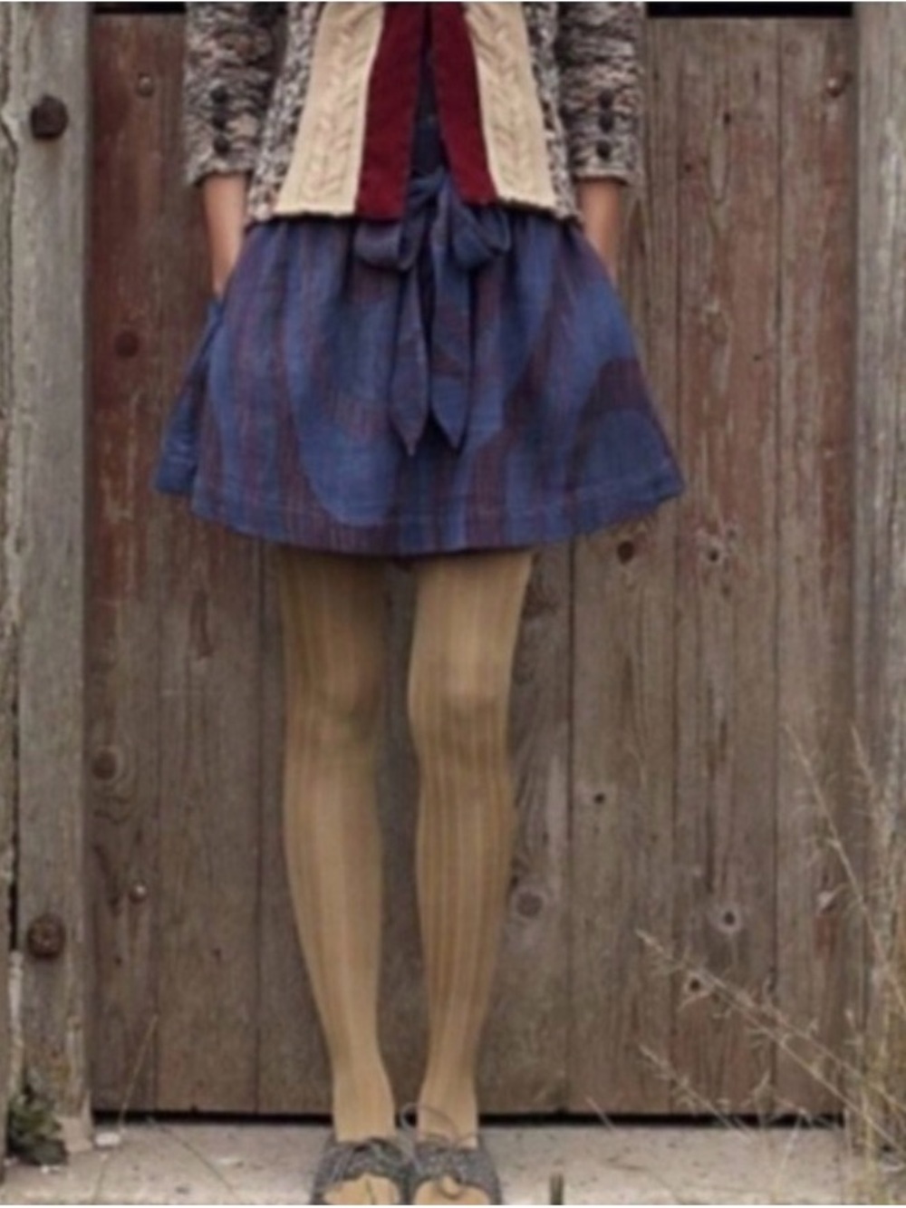 Anthropologie Cidra Ikat Tie Front Mini Skirt With Pockets Size 10